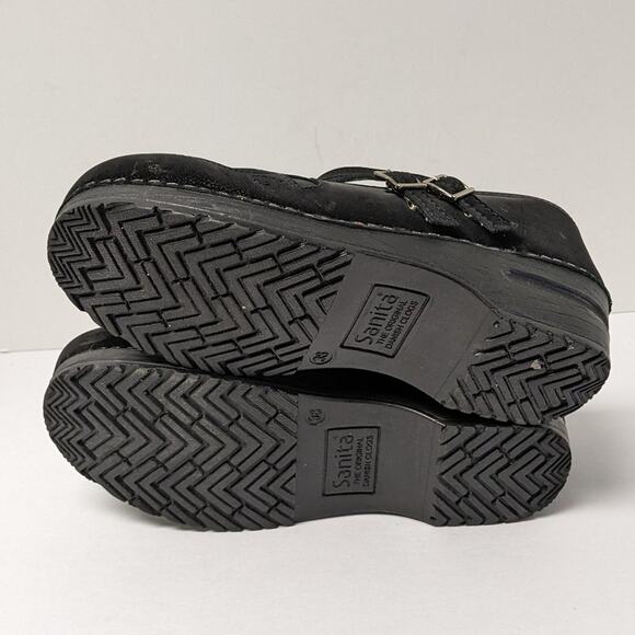 Sanita Beebe Clogs, Black Leather, Women's 38 EU (US 7.5) - Picture 6 of 6